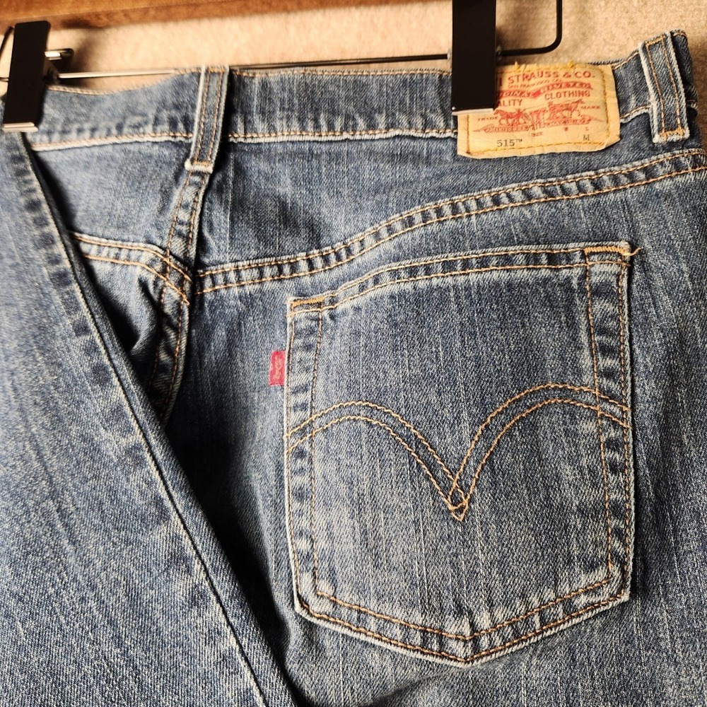 Levi‎ Strauss 515 Y2K Bootcut Jeans Blue Denim W34 L32 Medium Wash